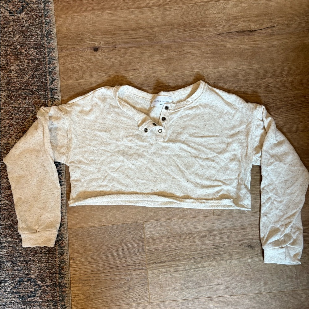 Painted Threads Speckled Henley